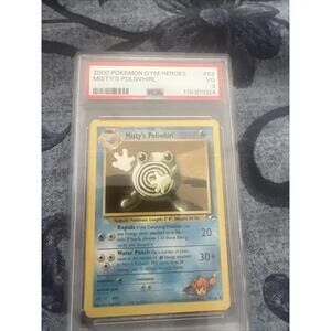 Pokémon TCG Misty's Poliwhirl Gym Heroes 53/132 Regular Unlimited Uncommon PSA 3